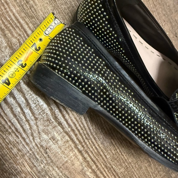 Miu Miu size 38.5 (8) GUC / EUC Black and Silver Studded Loafers - Picture 12 of 16